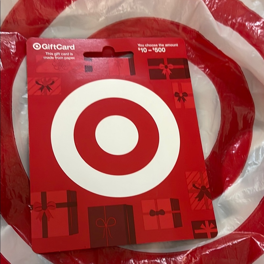 Red Gift Card Holder